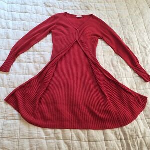 Y2K‎ Playboy Red Long Cardigan Sweater Top Women's Size Small/medium